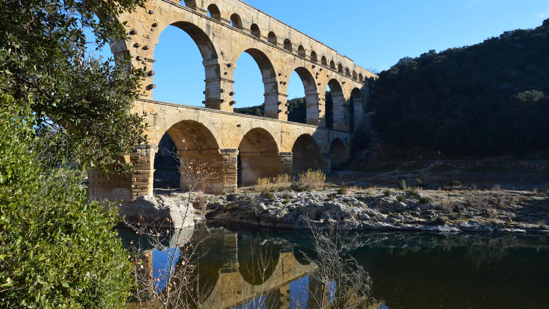 Le Pont du Gard au-dessus du Gardon